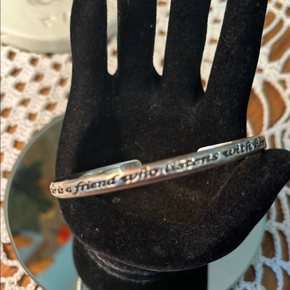 Silver Engraved Cuff Bracelet